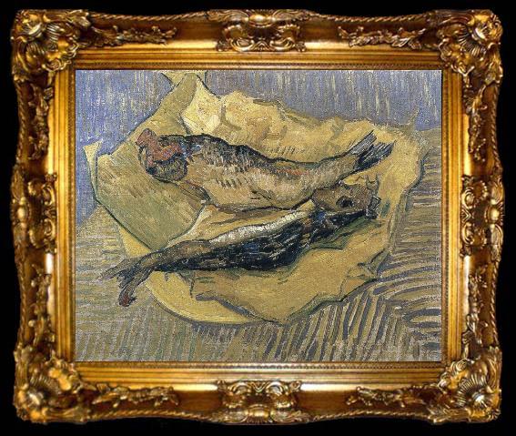 framed  Vincent Van Gogh herrings, ta009-2